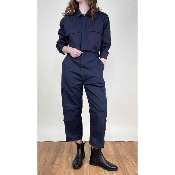 Vintage Utility Jumpsuit Coveralls Oversized Workwear Cargo Carpenter Mechanic - Picture 1 of 8